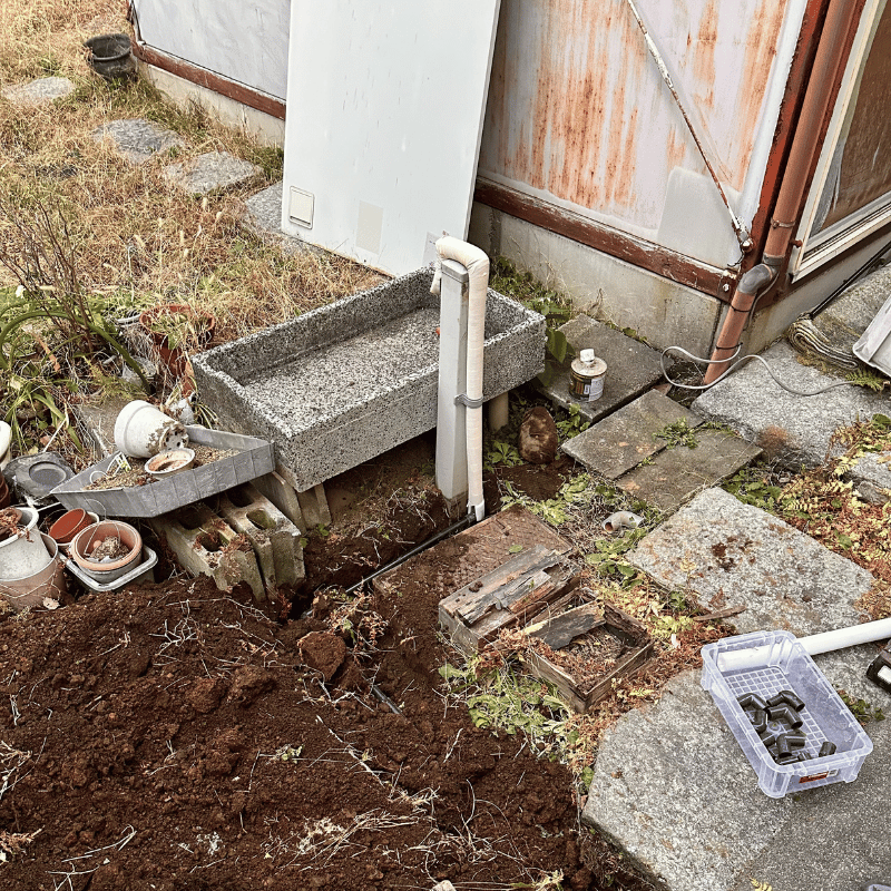 屋外水道新設
