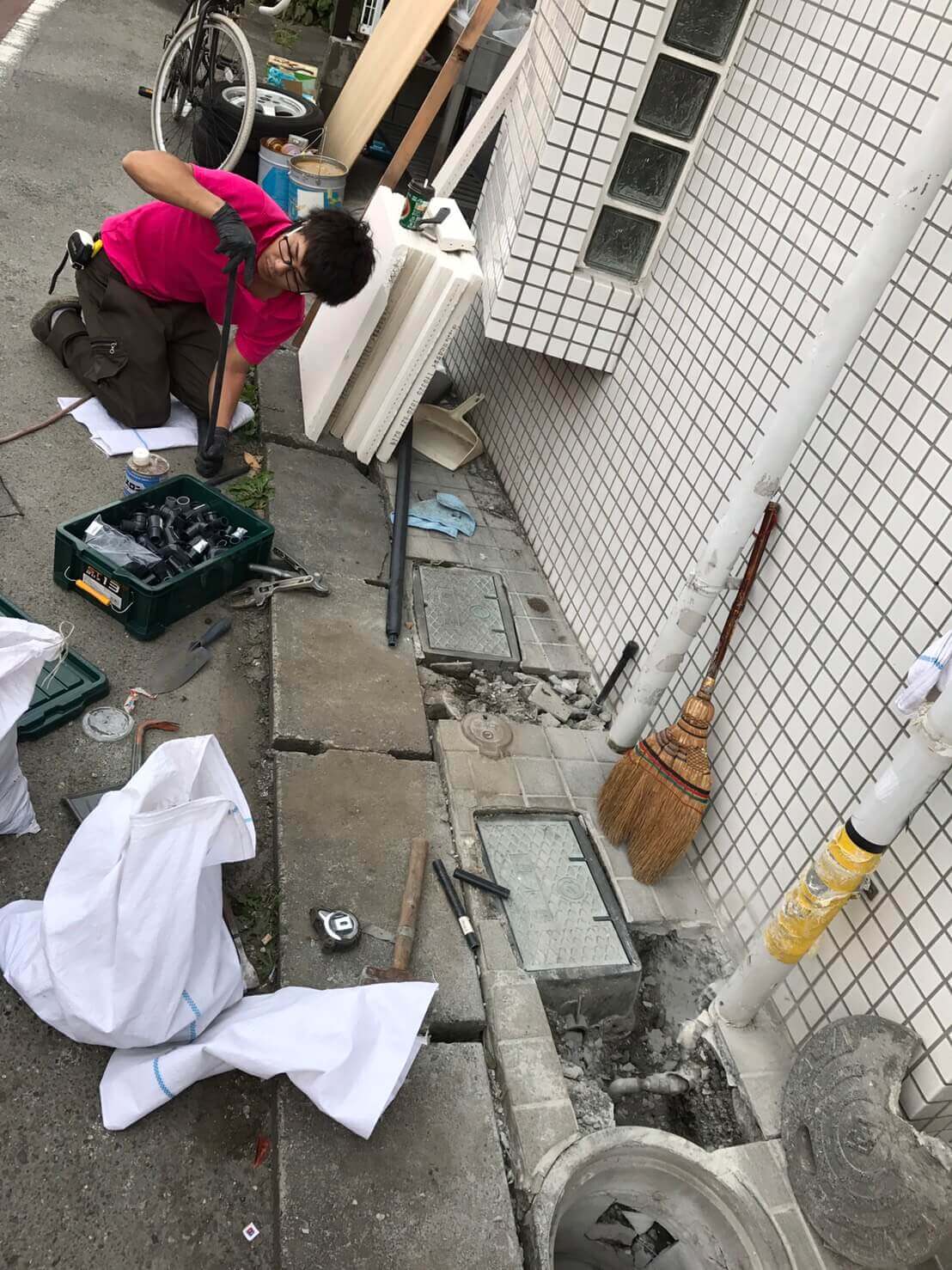 羽村市水道管新設
